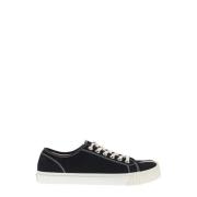 Maison Margiela Ikoniska Tabi Canvas Sneakers Black, Herr