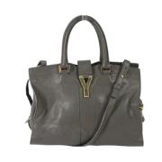 Yves Saint Laurent Vintage Pre-owned Laeder handvskor Gray, Dam