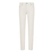 Emporio Armani Slim Fit Femficks Canneté Byxor White, Herr