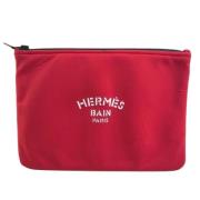 Hermès Vintage Pre-owned Tyg necessrer Red, Dam