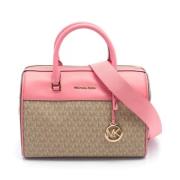 Michael Kors Pre-owned Pre-owned Belagd canvas handvskor Pink, Dam