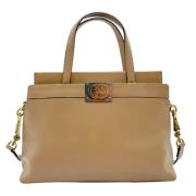 Gucci Vintage Pre-owned Laeder gucci-vskor Beige, Dam