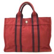 Hermès Vintage Pre-owned Bomull hermes-vskor Red, Dam