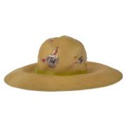 Chanel Vintage Pre-owned Tyg hattar-och-kepsar Yellow, Dam