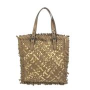 Bottega Veneta Vintage Pre-owned Laeder totevskor Beige, Dam