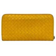 Bottega Veneta Vintage Pre-owned Laeder plnbcker Yellow, Dam