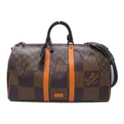 Louis Vuitton Vintage Pre-owned Tyg louis-vuitton-vskor Brown, Dam