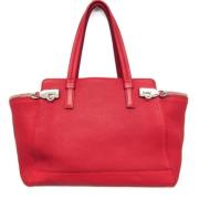 Salvatore Ferragamo Pre-owned Pre-owned Laeder totevskor Red, Dam