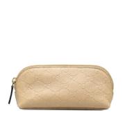 Gucci Vintage Pre-owned Laeder handvskor Beige, Dam