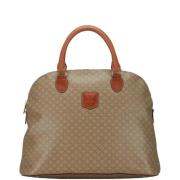 Celine Vintage Pre-owned Canvas handvskor Beige, Dam