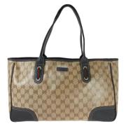 Gucci Vintage Pre-owned Canvas totevskor Brown, Dam