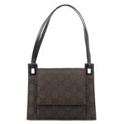 Gucci Vintage Pre-owned Canvas gucci-vskor Brown, Dam