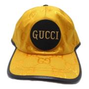 Gucci Vintage Pre-owned Bomull hattar-och-kepsar Yellow, Dam