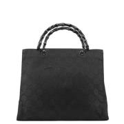 Gucci Vintage Pre-owned Canvas handvskor Black, Dam