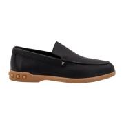 Valentino Garavani Ikoniska Studs Läderloafer Black, Herr