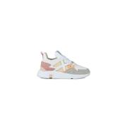 Munich Beige Sneakers Clik 68 Mocka Tyg Multicolor, Dam