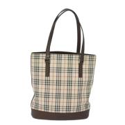 Burberry Vintage Pre-owned Canvas totevskor Beige, Dam