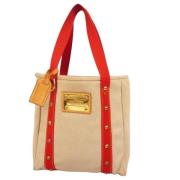 Louis Vuitton Vintage Pre-owned Canvas louis-vuitton-vskor Beige, Dam