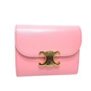 Celine Vintage Pre-owned Laeder plnbcker Pink, Dam