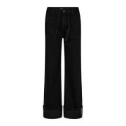 Co'Couture Stiliga Reverse Anklejeans Byxor Black, Dam