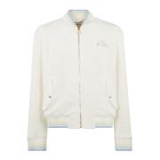 Casablanca Pastell Broderad Bomberjacka White, Herr