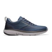 Clarks Blå Spetsig Herrsneaker Blue, Herr