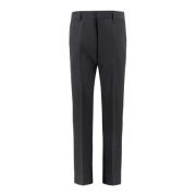 Givenchy Slim-Fit Ull Cropped Byxor Black, Herr