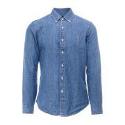 Polo Ralph Lauren Denim Shirts Blue, Herr