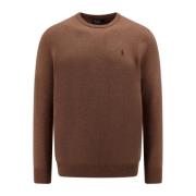 Polo Ralph Lauren Round-neck Knitwear Brown, Herr