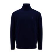 Polo Ralph Lauren Certifierad Ull Turtlenecktröja för Män Blue, Herr