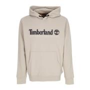 Timberland Hoodie med justerbar huva och framficka Beige, Herr