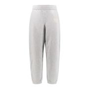 Alexander Wang Bomull Joggingbyxa med Logo Gray, Dam