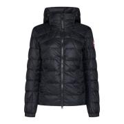 Canada Goose Svart Abbott huva puffjacka Black, Dam