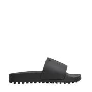 Tod's Svarta Gummisandaler Black, Herr