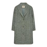 MOS Mosh Herringbone Coat Jacka Grön Green, Dam