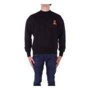 Barrow Svart Logo Front Sweater Black, Herr