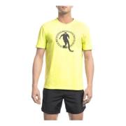 Bikkembergs Stilig Logo Print T-shirt Yellow, Herr