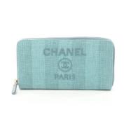 Chanel Vintage Pre-owned Laeder plnbcker Blue, Dam