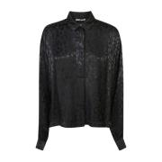 Just Cavalli Svarta skjortor för kvinnor Aw24 Black, Dam