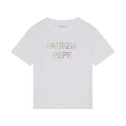 Patrizia Pepe Logo Print Sweater Art. 2M4404J240 White, Dam