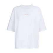 Marni Vit T-shirt för kvinnor White, Dam