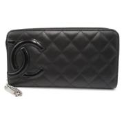 Chanel Vintage Pre-owned Laeder plnbcker Black, Dam