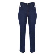 Kocca Metal Hook Waistline Jeans Blue, Dam