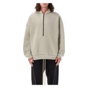 Fear Of God Paris Sky Stickat Half Zip Hoodie Beige, Herr