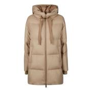 Herno Dunjacka med A-formad design Beige, Dam