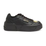 Versace Jeans Couture Svarta Sneakers för Kvinnor Aw24 Black, Dam