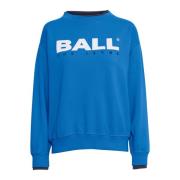 Ball Blå Olympia Sweatshirt med Snygg Print Blue, Dam