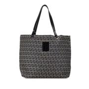 Fendi Vintage Pre-owned Canvas totevskor Gray, Dam