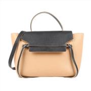 Celine Vintage Pre-owned Laeder handvskor Beige, Dam