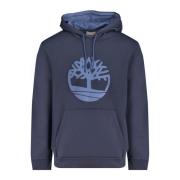 Timberland Blå hoodie med långa ärmar Blue, Herr